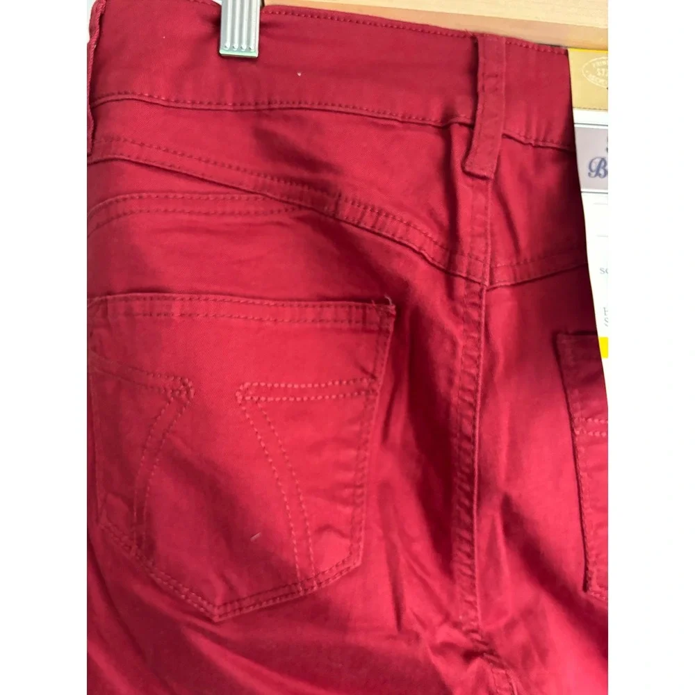 Seven7 High-Rise Skinny Jeans with Booty Shaper Size 8 NWT Red Dahlia MSRP $69